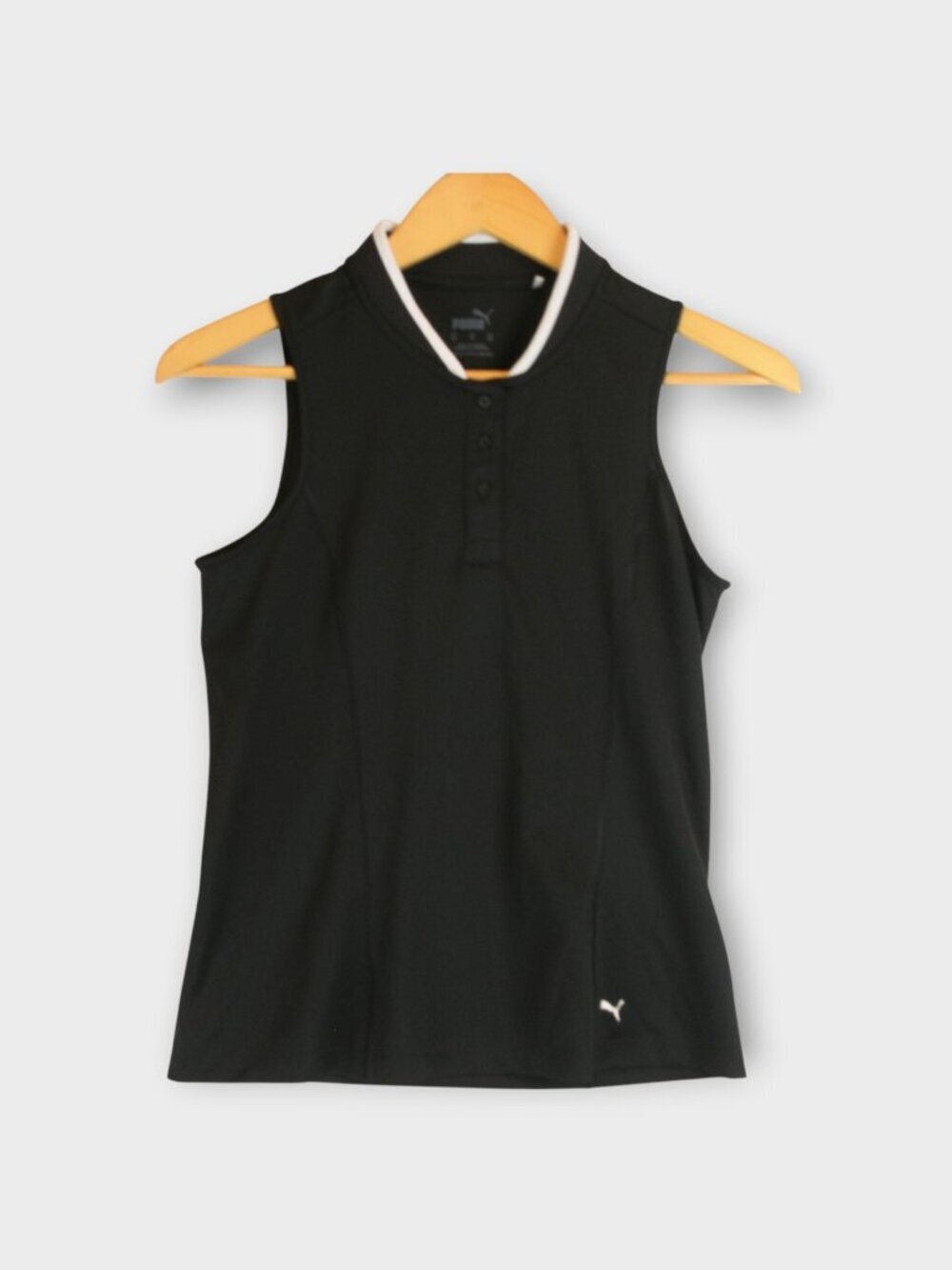 Puma Black Sleeveless Golf Polo Tank Top Size XS